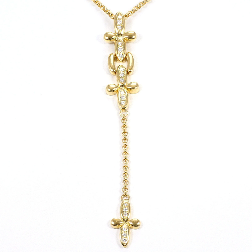 18K (18-karat) Yellow Gold Necklace with 0.24ct Diamond, Certificate of Authe...